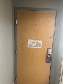 inside view - door completely closed