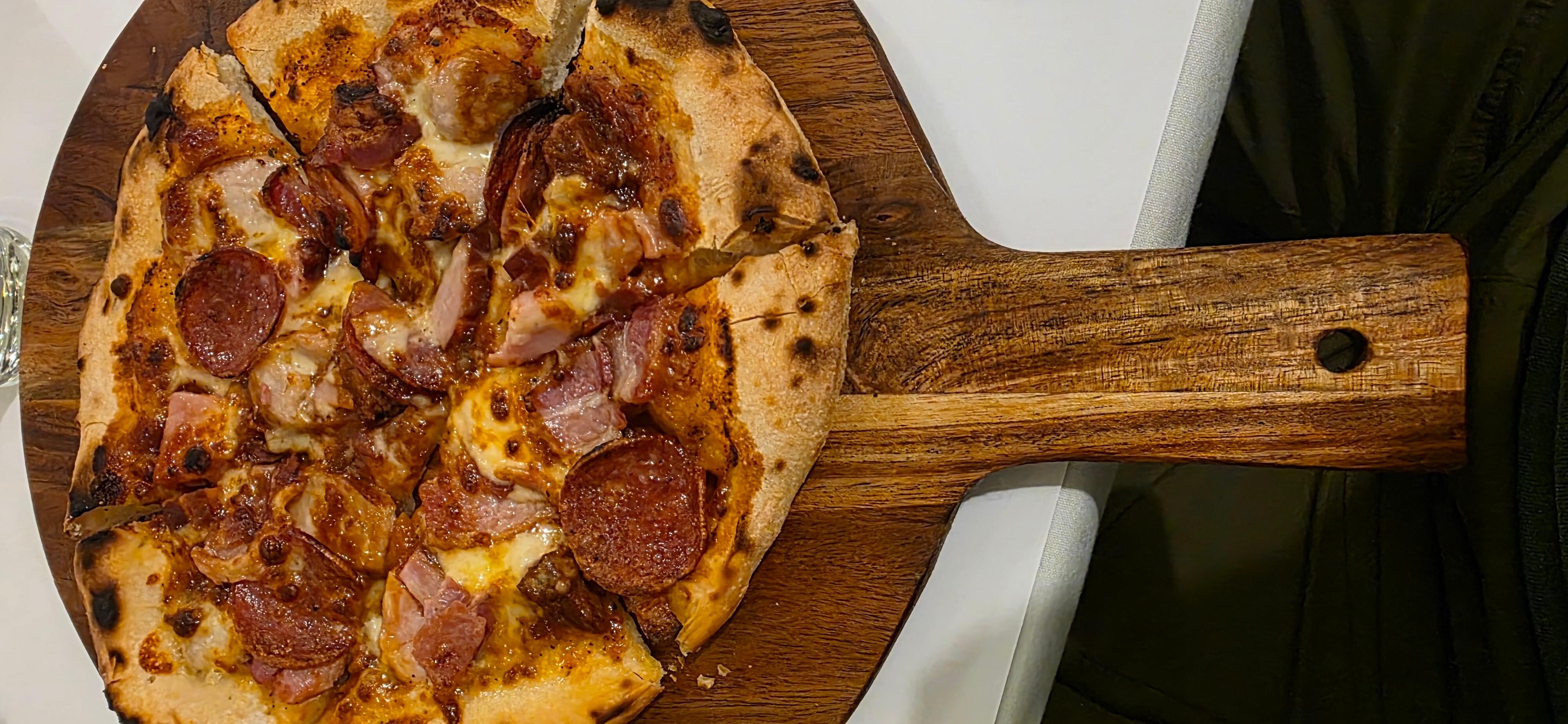 Pizza and beer $18. What a bargain