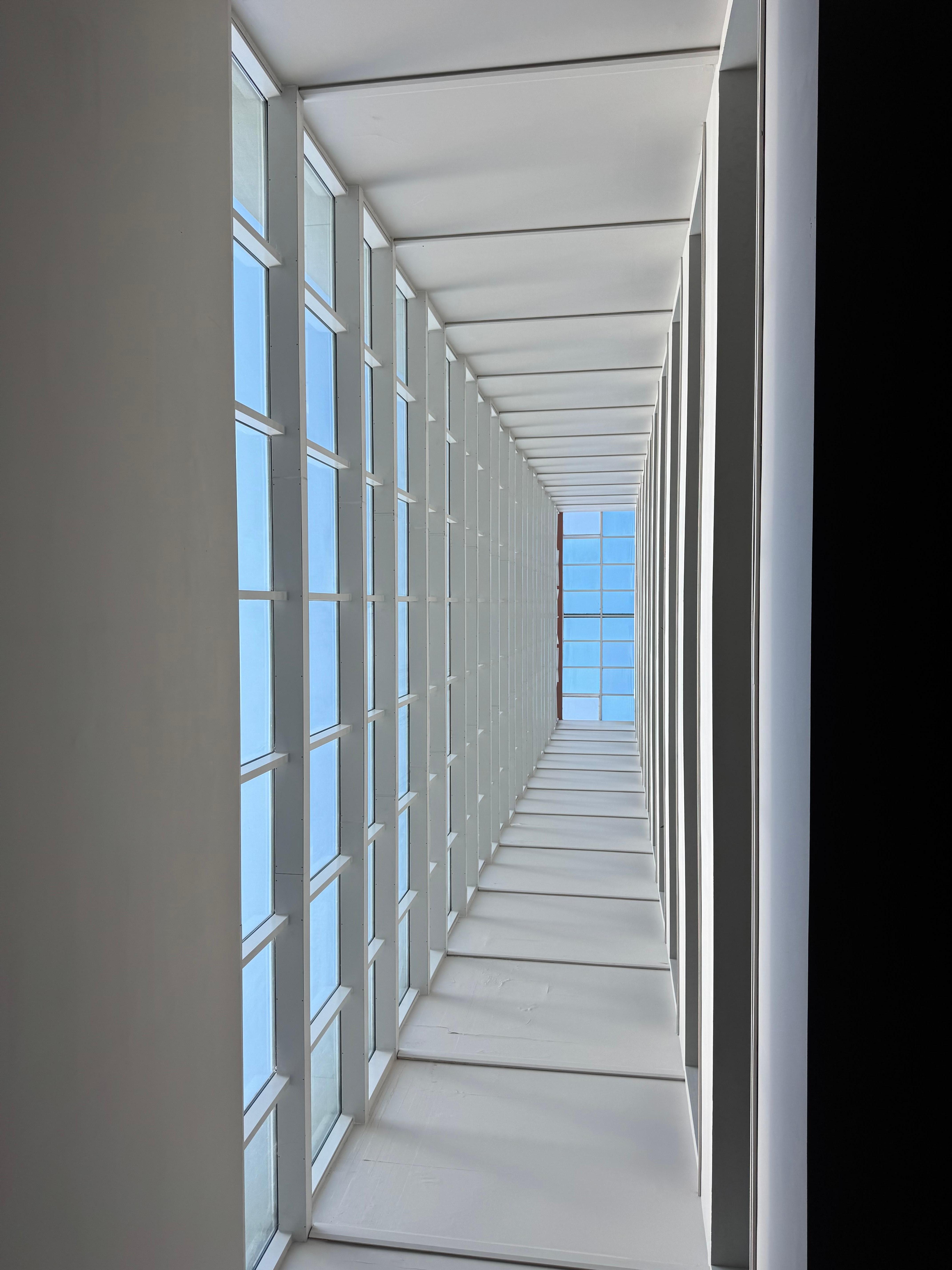 Look up in the waiting area