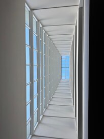 Look up in the waiting area