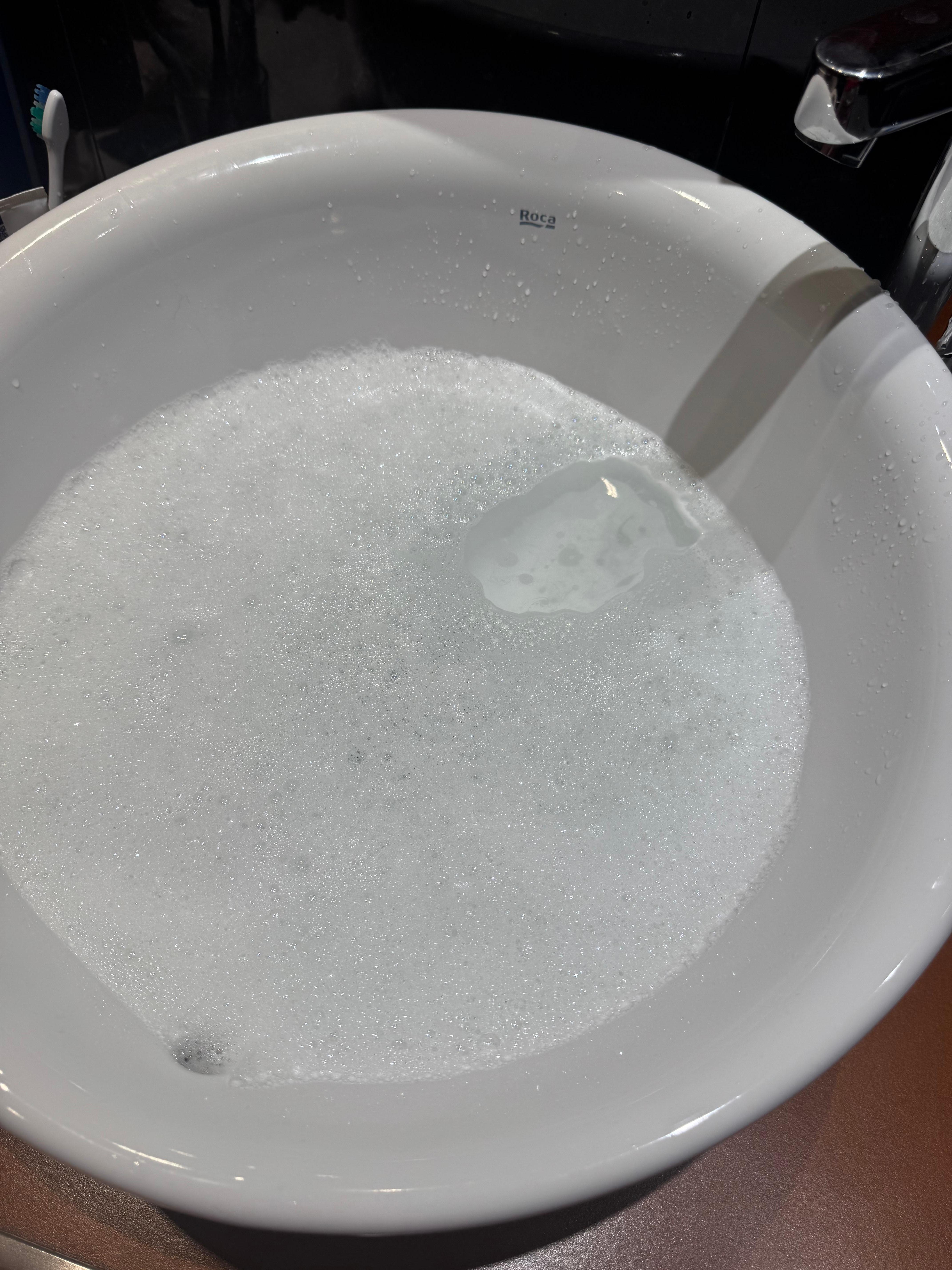 Verstopftes Waschbecken