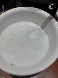 Verstopftes Waschbecken