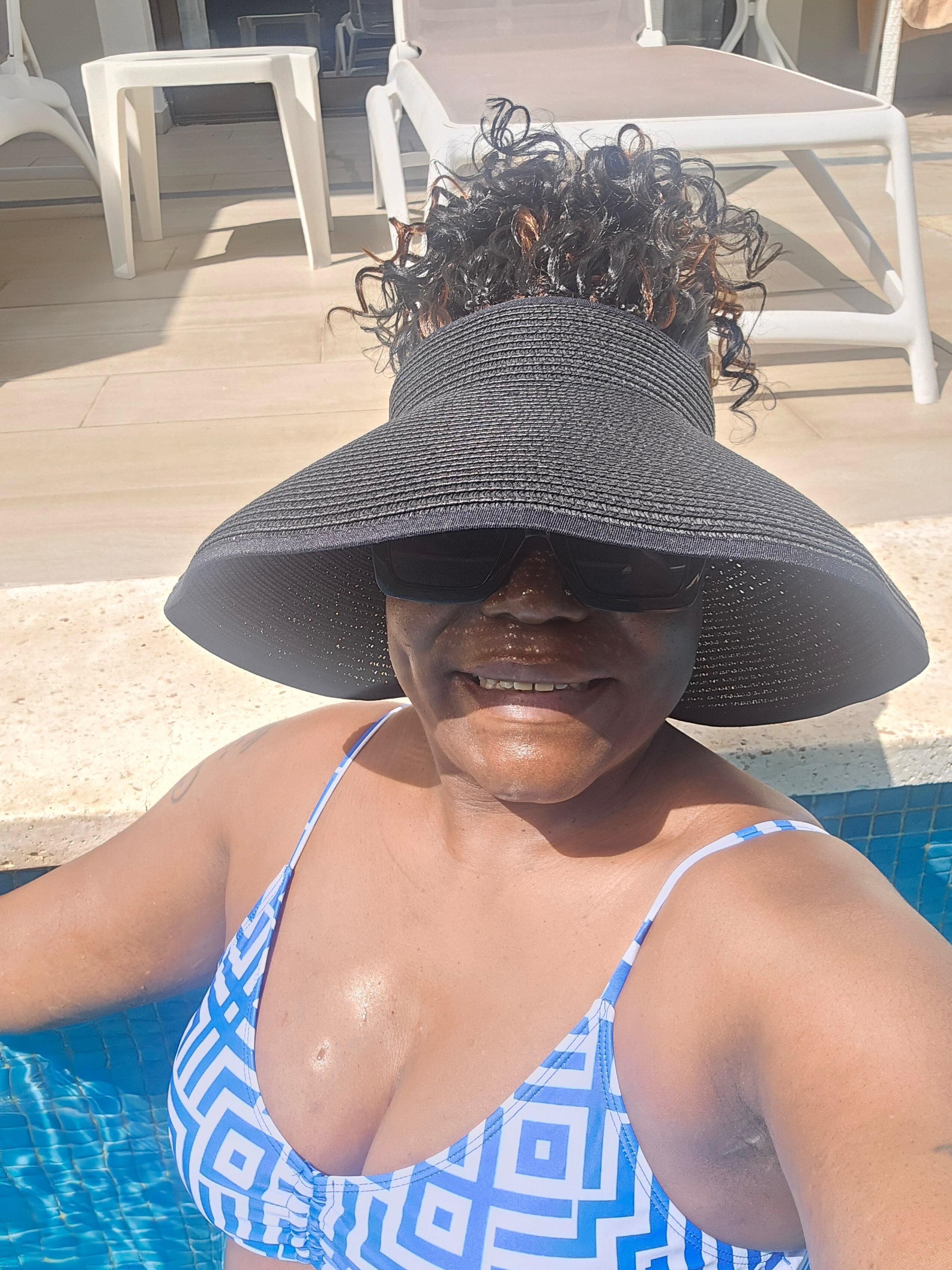 Enjoying the pool