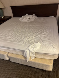 The “new room” we had was not cleaned from previous occupant