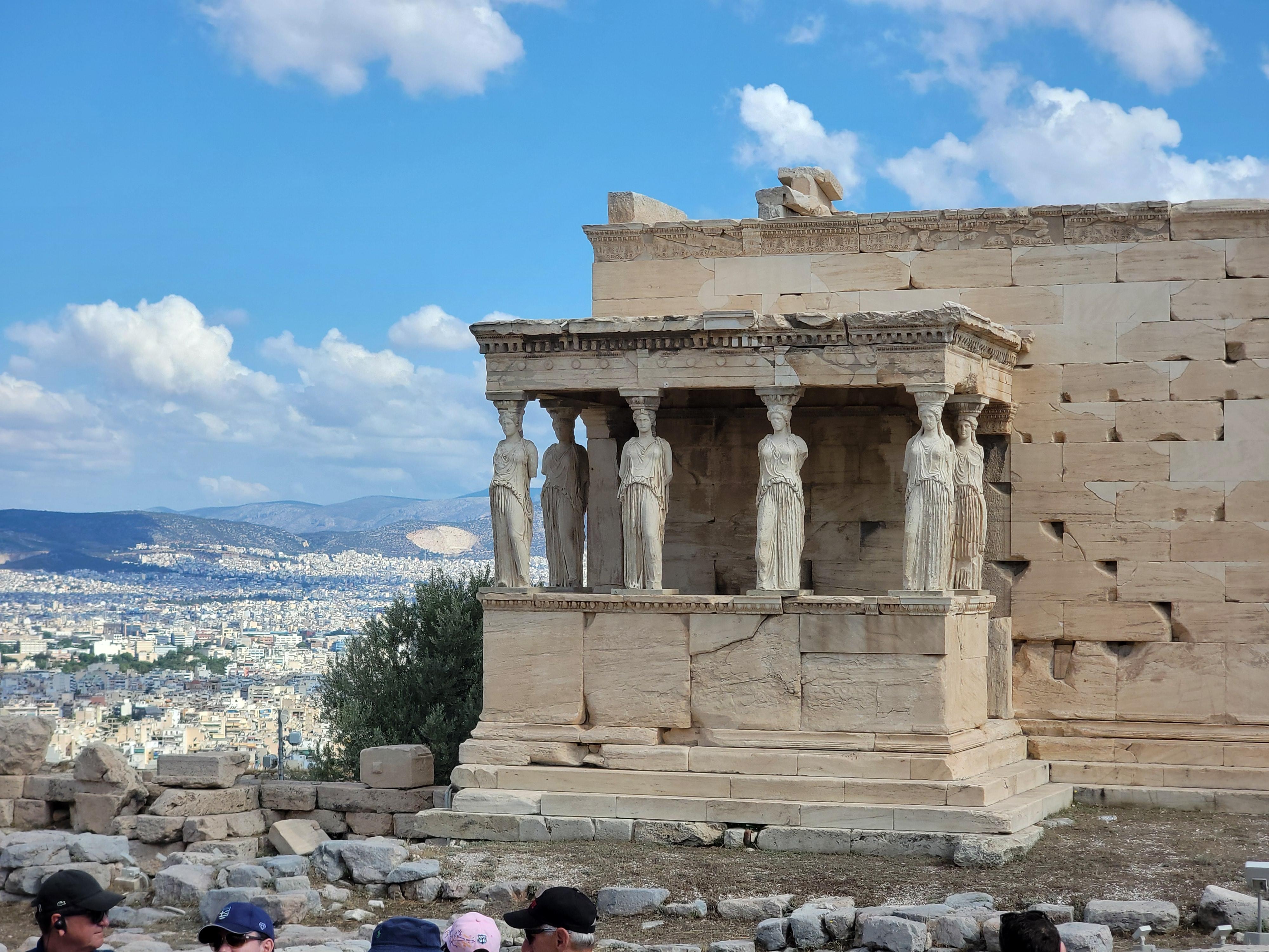 Part of our tour of the Acropolis. Don't miss it!