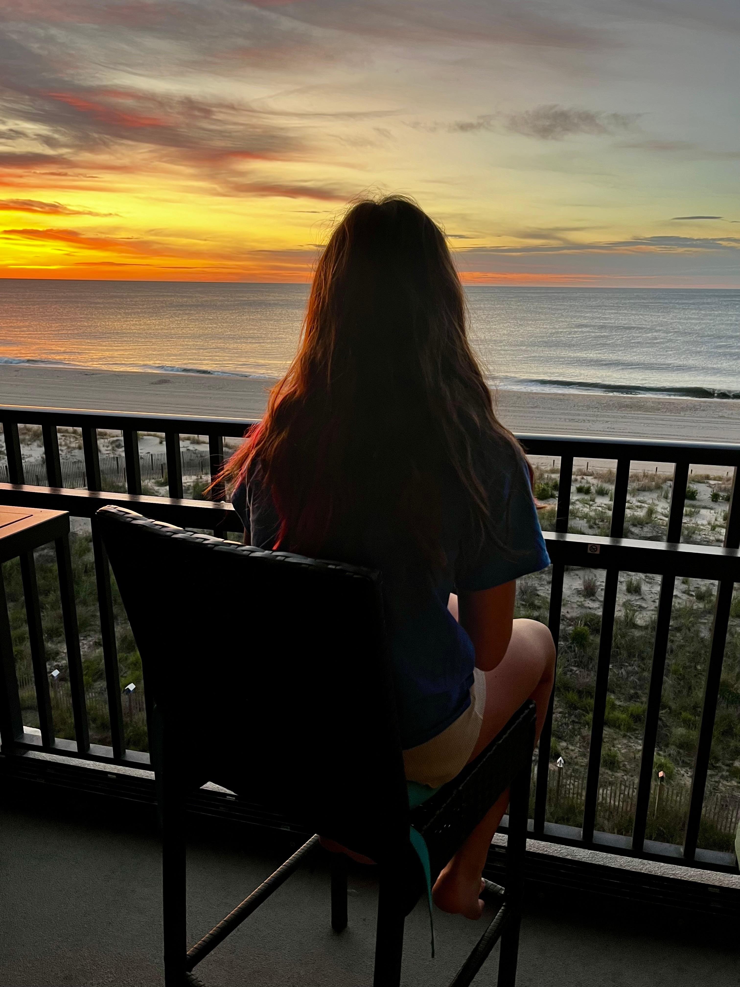 Sunrise from the balcony