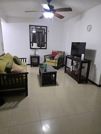 I never turned the TV on but this furniture was very comfortable and wifi was excellent.