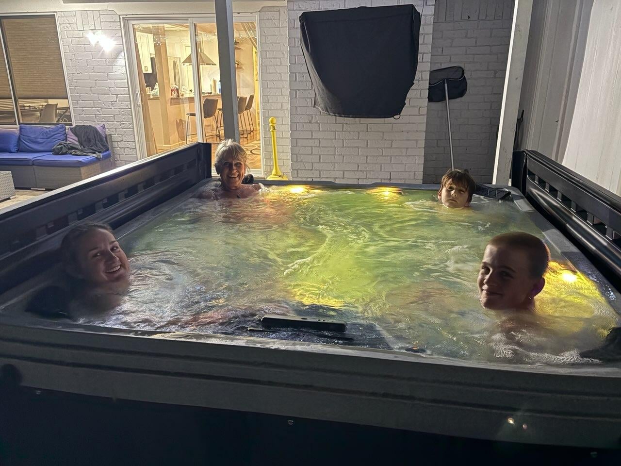 We also enjoyed the hot tub!! 