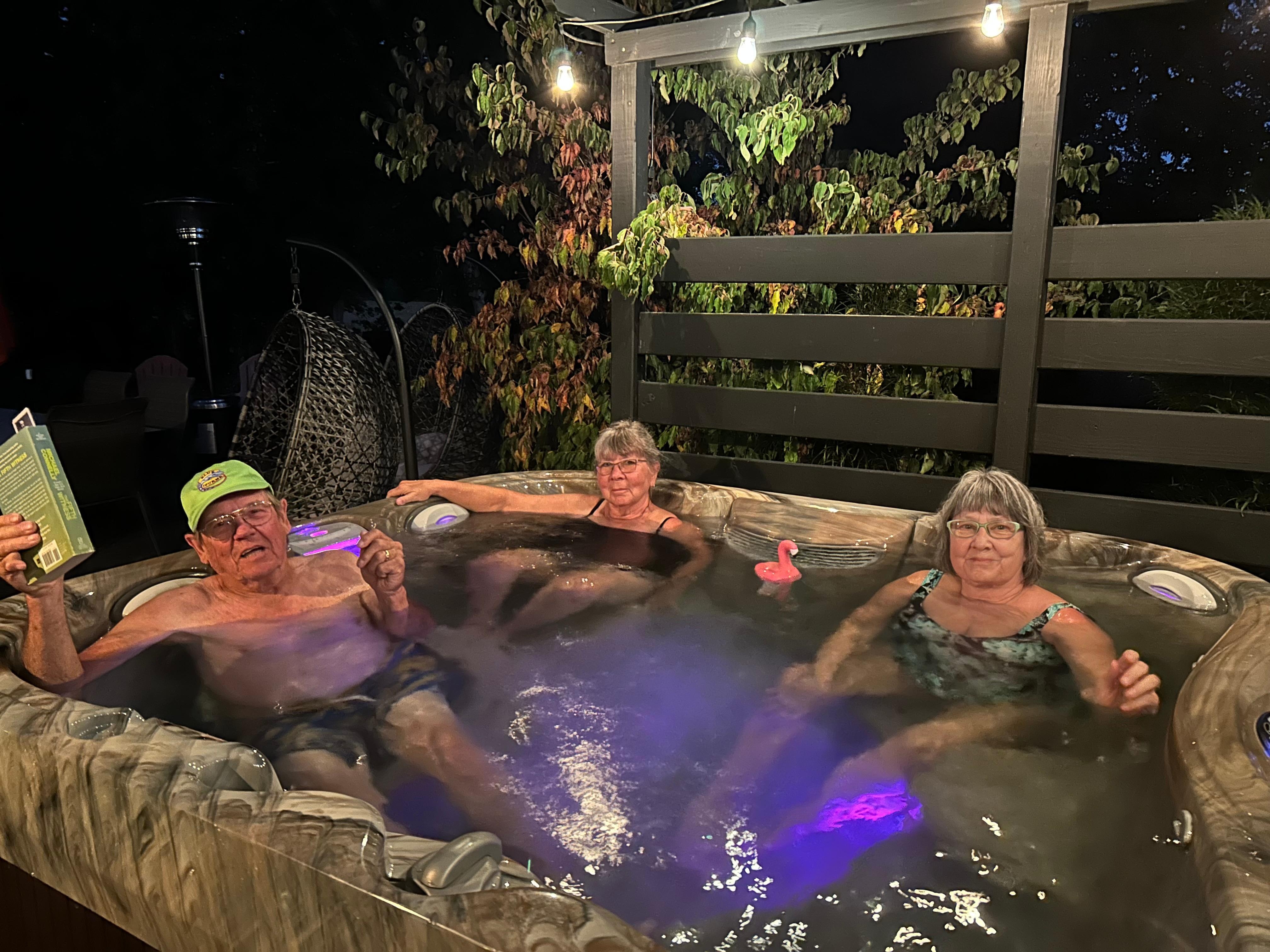 Enjoyed the hot tub