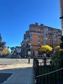 View from front steps of hotel