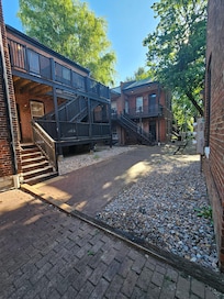 Courtyard of apartment. Very French Quarter look I thought.