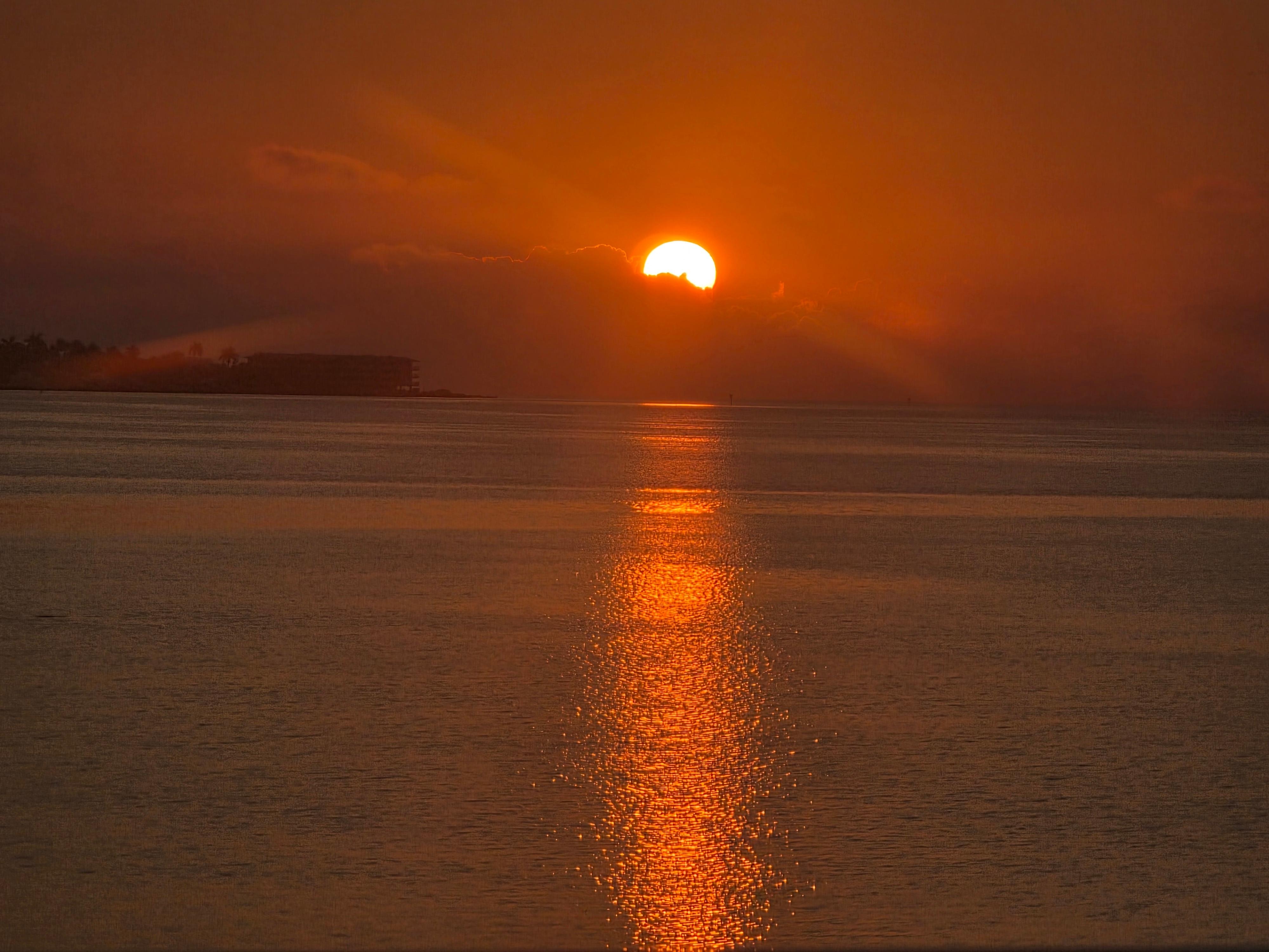 Sunrise just outsidethe bedroom