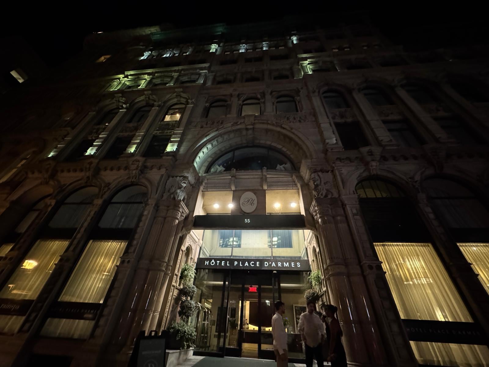 Beautiful evening view of hotel