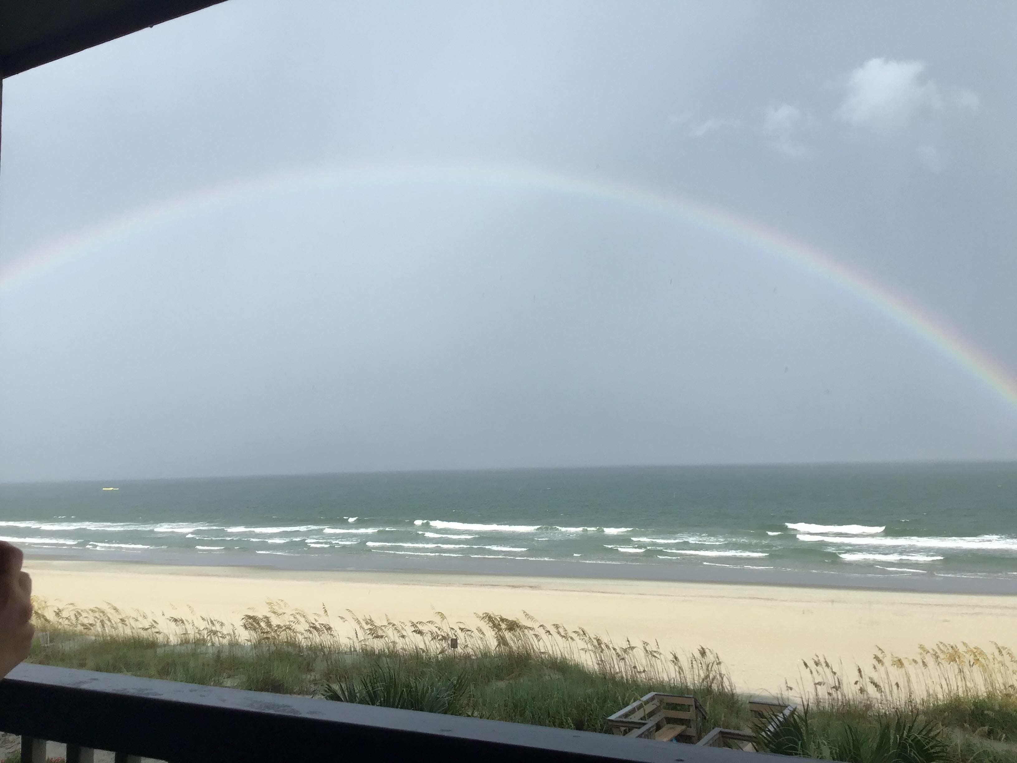 Rainbow from our balcony 🌈
