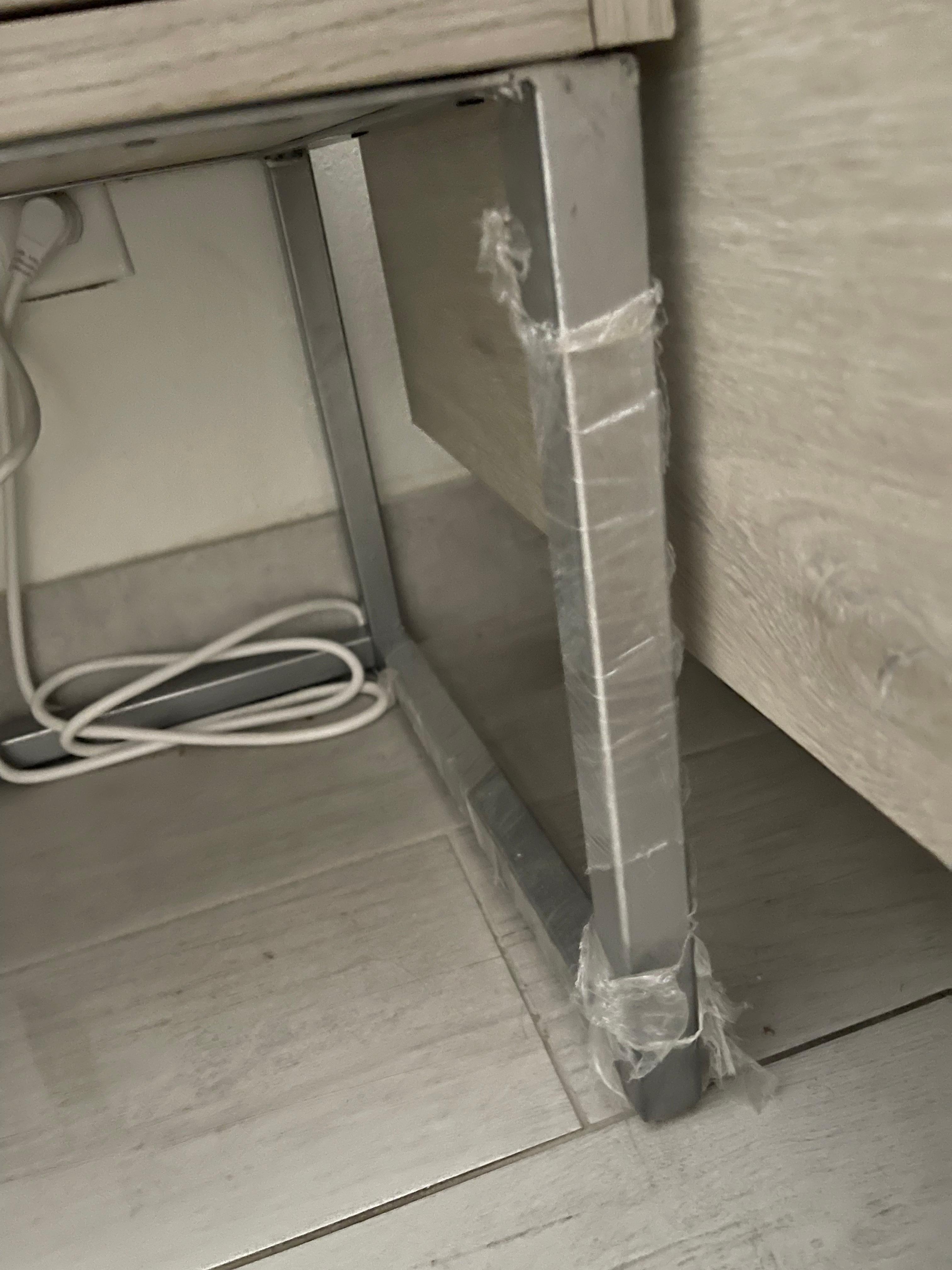 didn't even bother to remove the plastic from the furniture