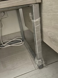 didn't even bother to remove the plastic from the furniture