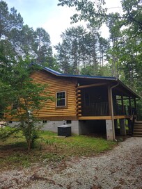 Front porch from driveway.