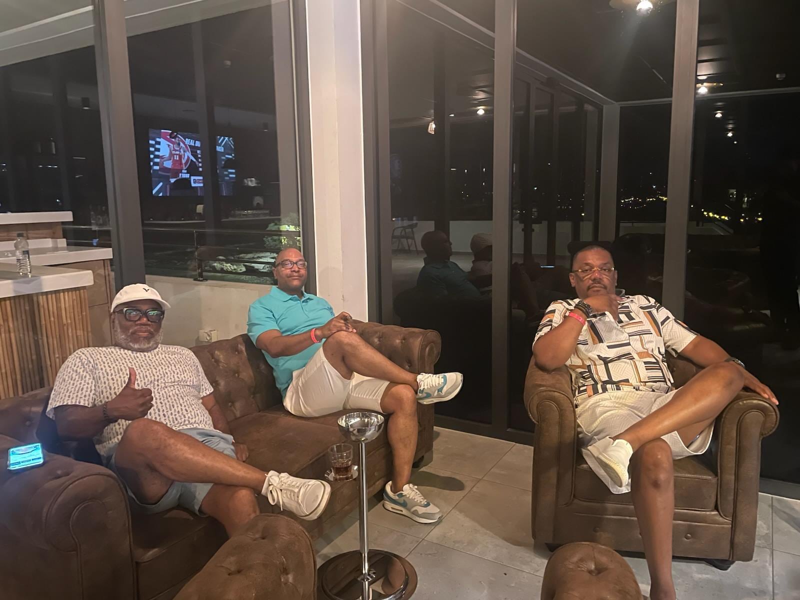 The cigar lounge on property 