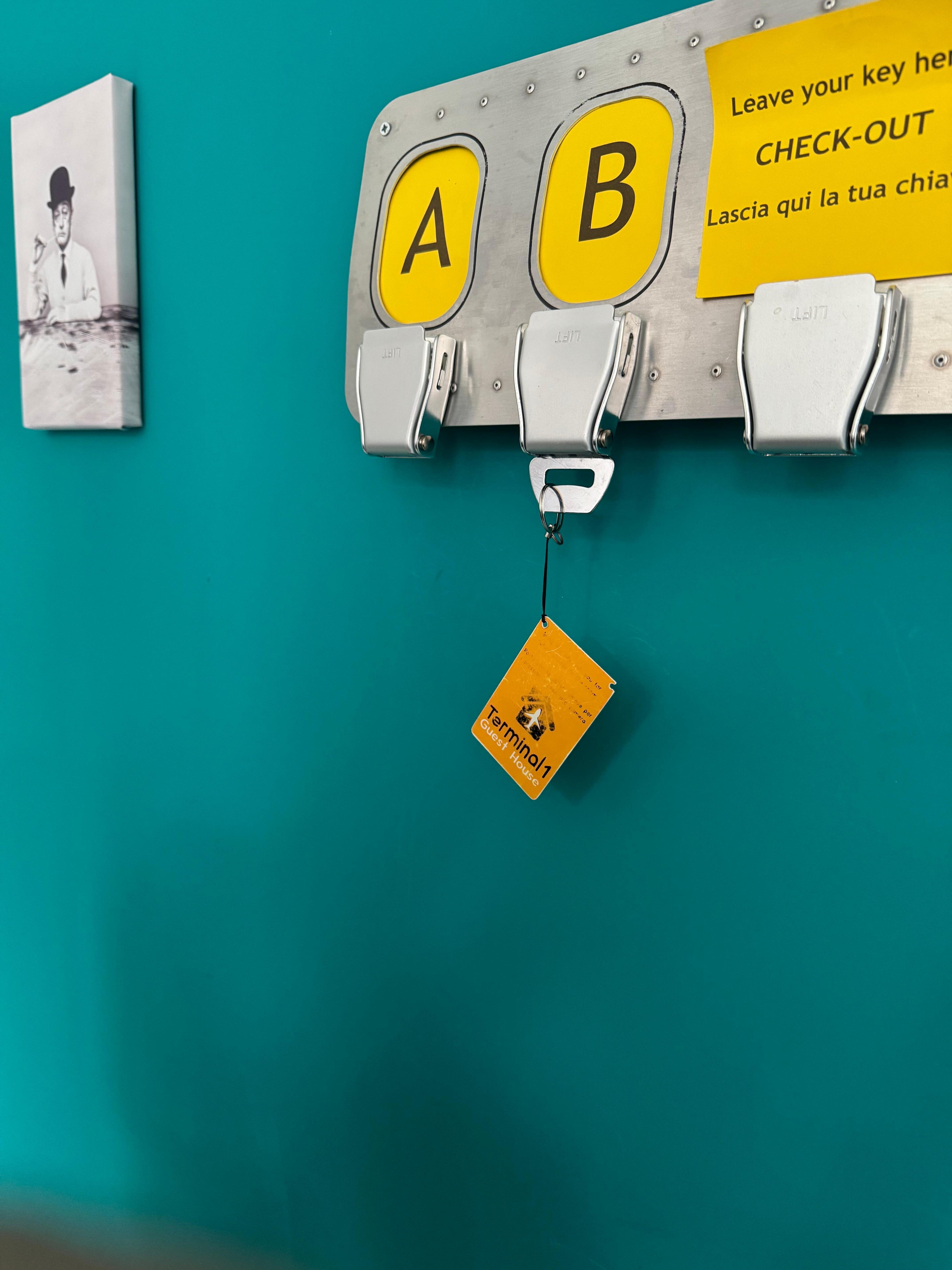 Check out key to clip on.
