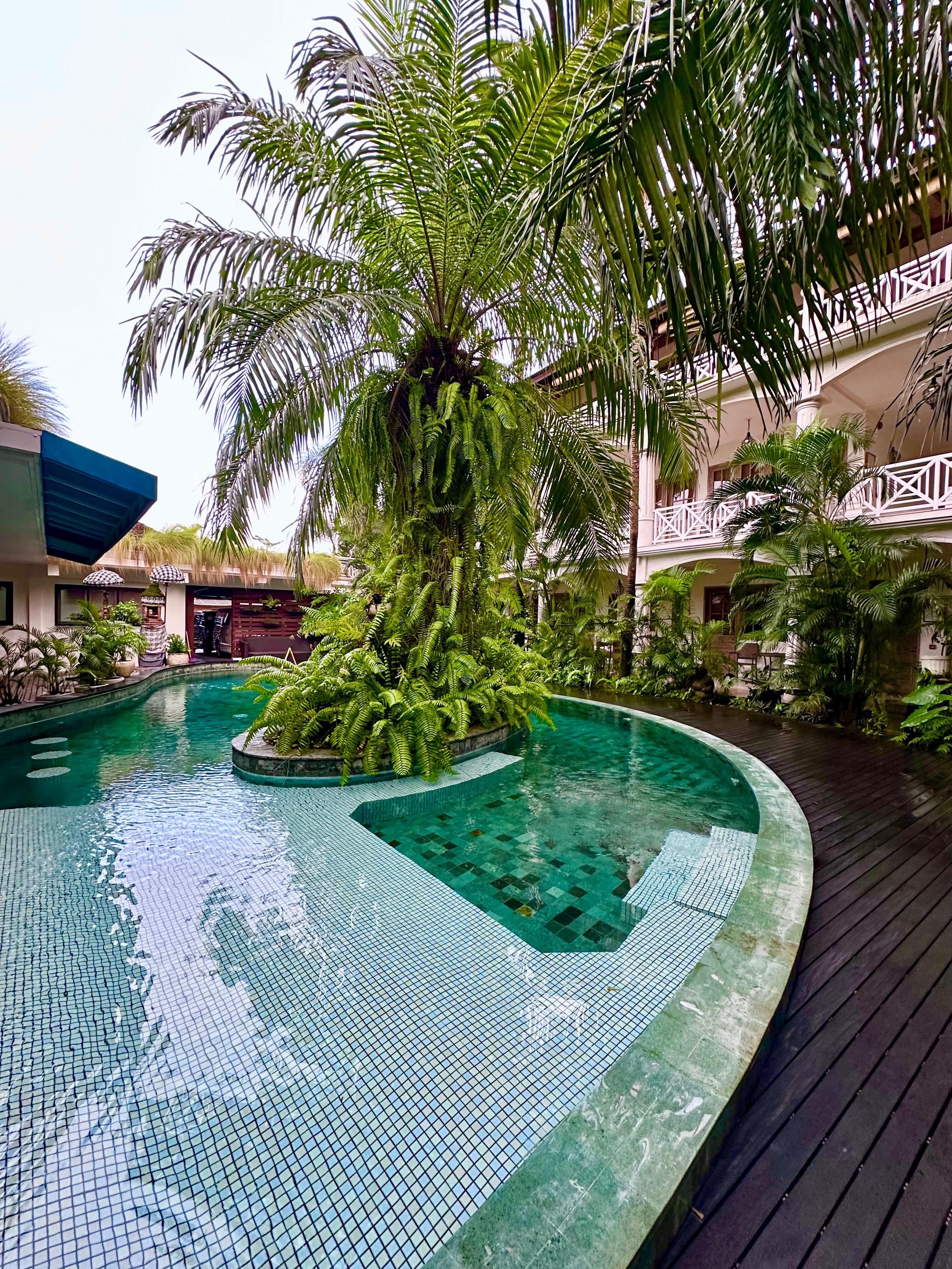 One of two pool areas