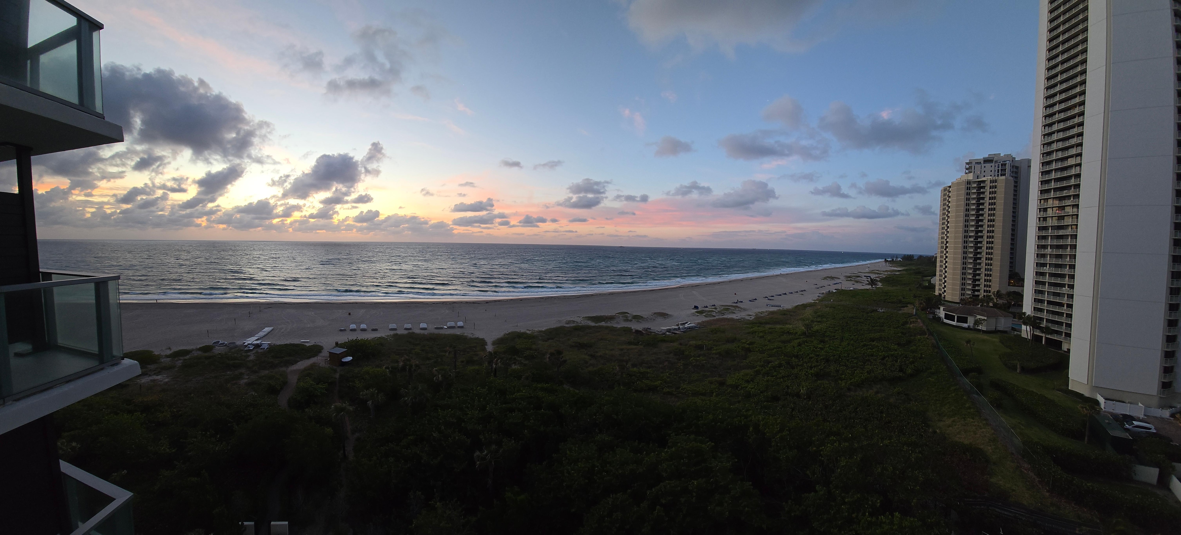 Sunrise from the balcony