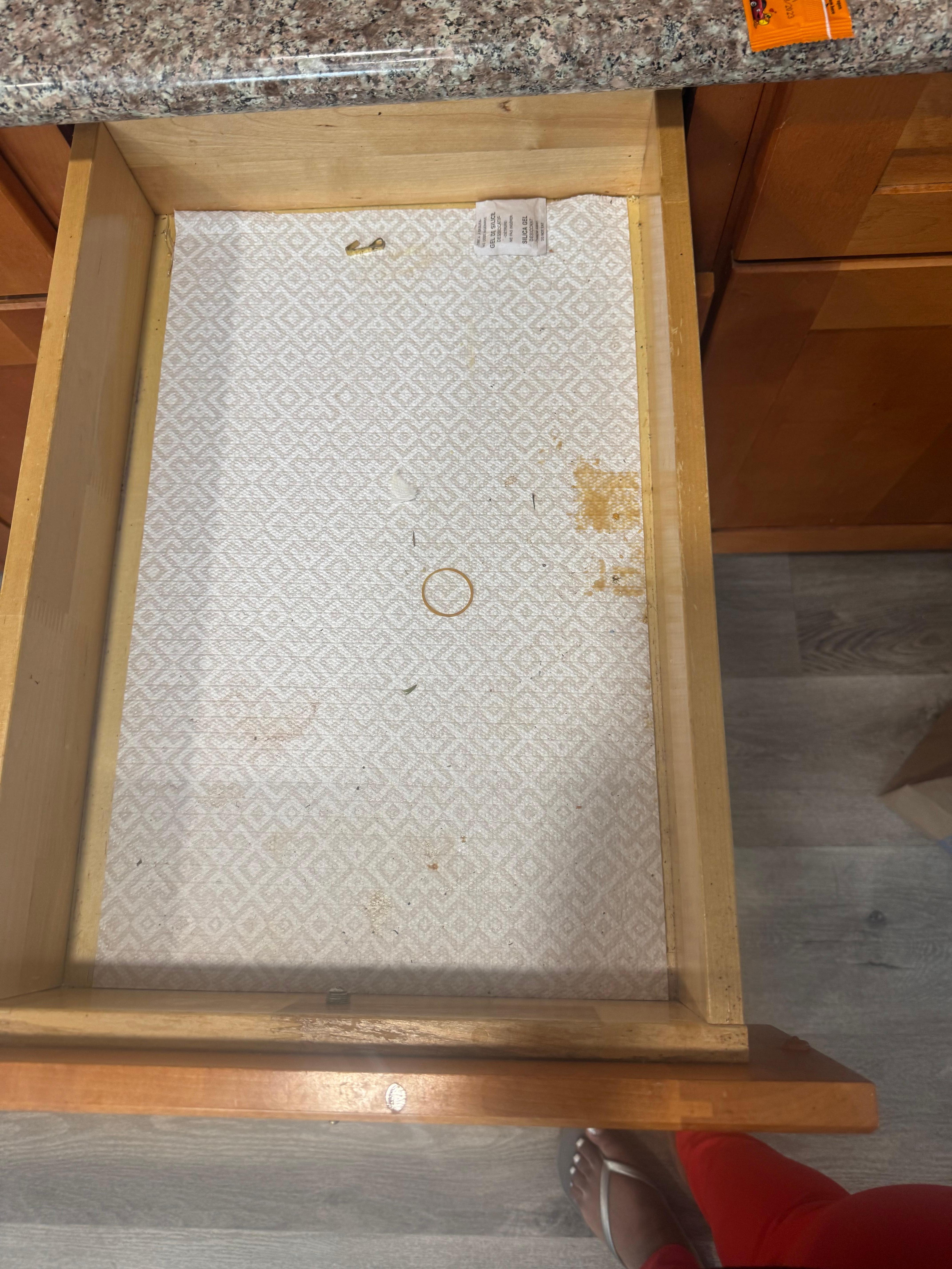 Drawer I cleaned out. 