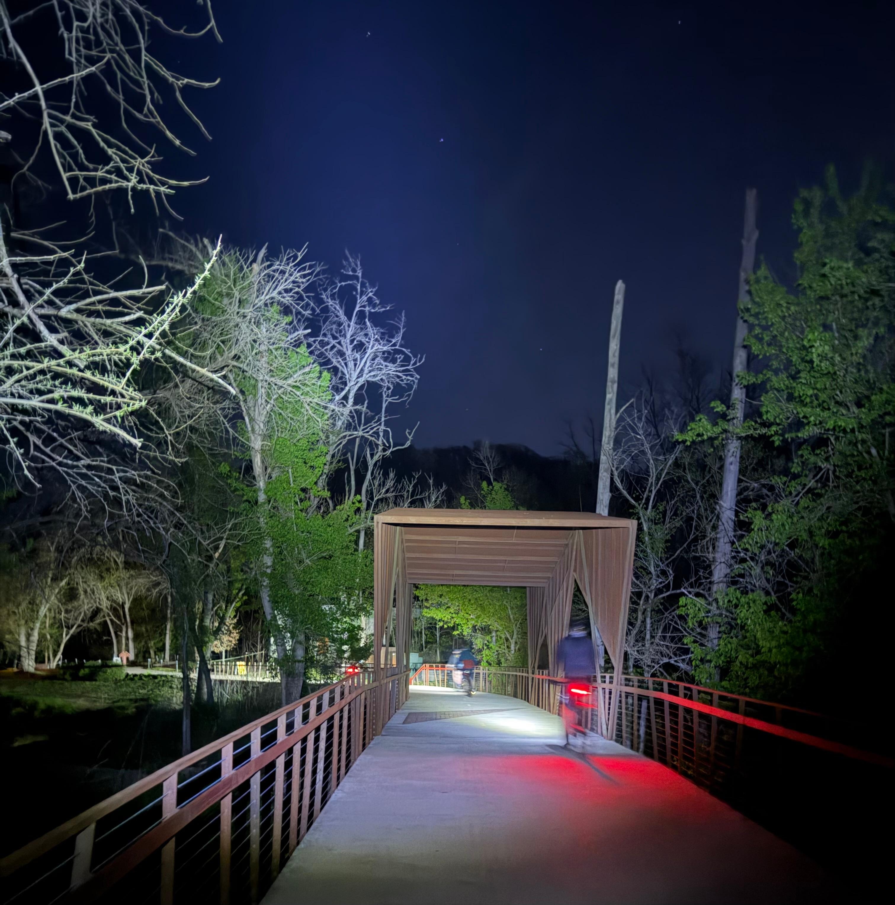 Color is an easy mile ride from the house all bike lanes. 