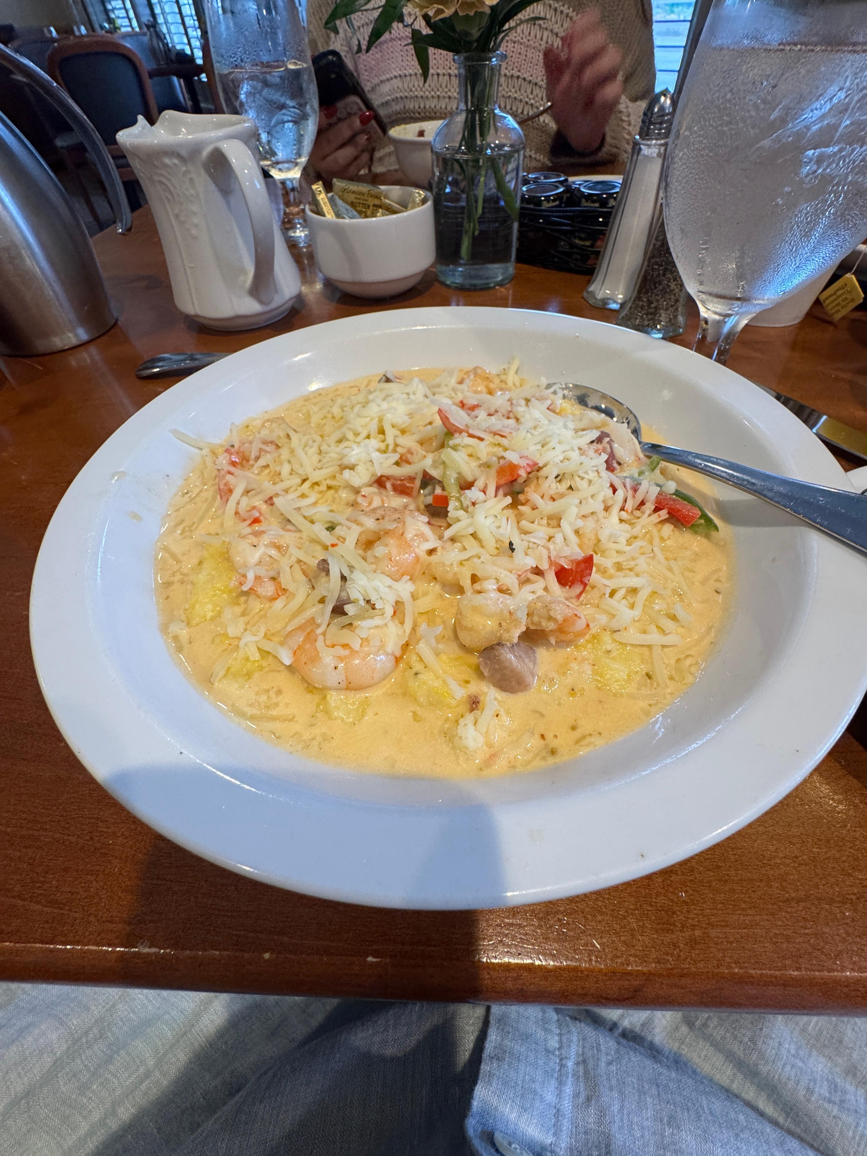 Swamp Fox - Shrimp & Grits 
French Toast is also Amazing