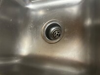 Uncleaned kitchen sink