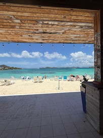 View from the beach bar onsite