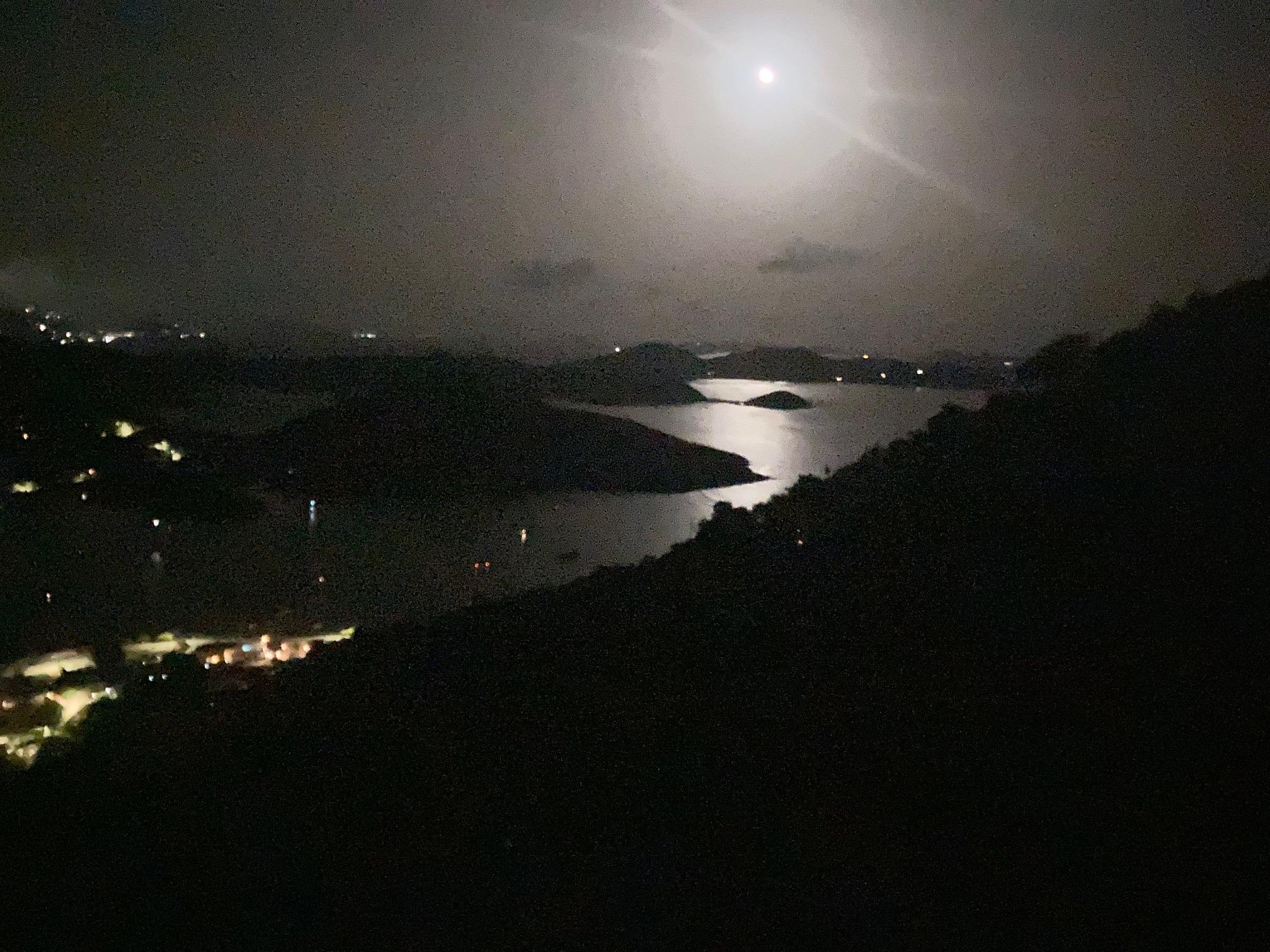 full moon over Coral Bay