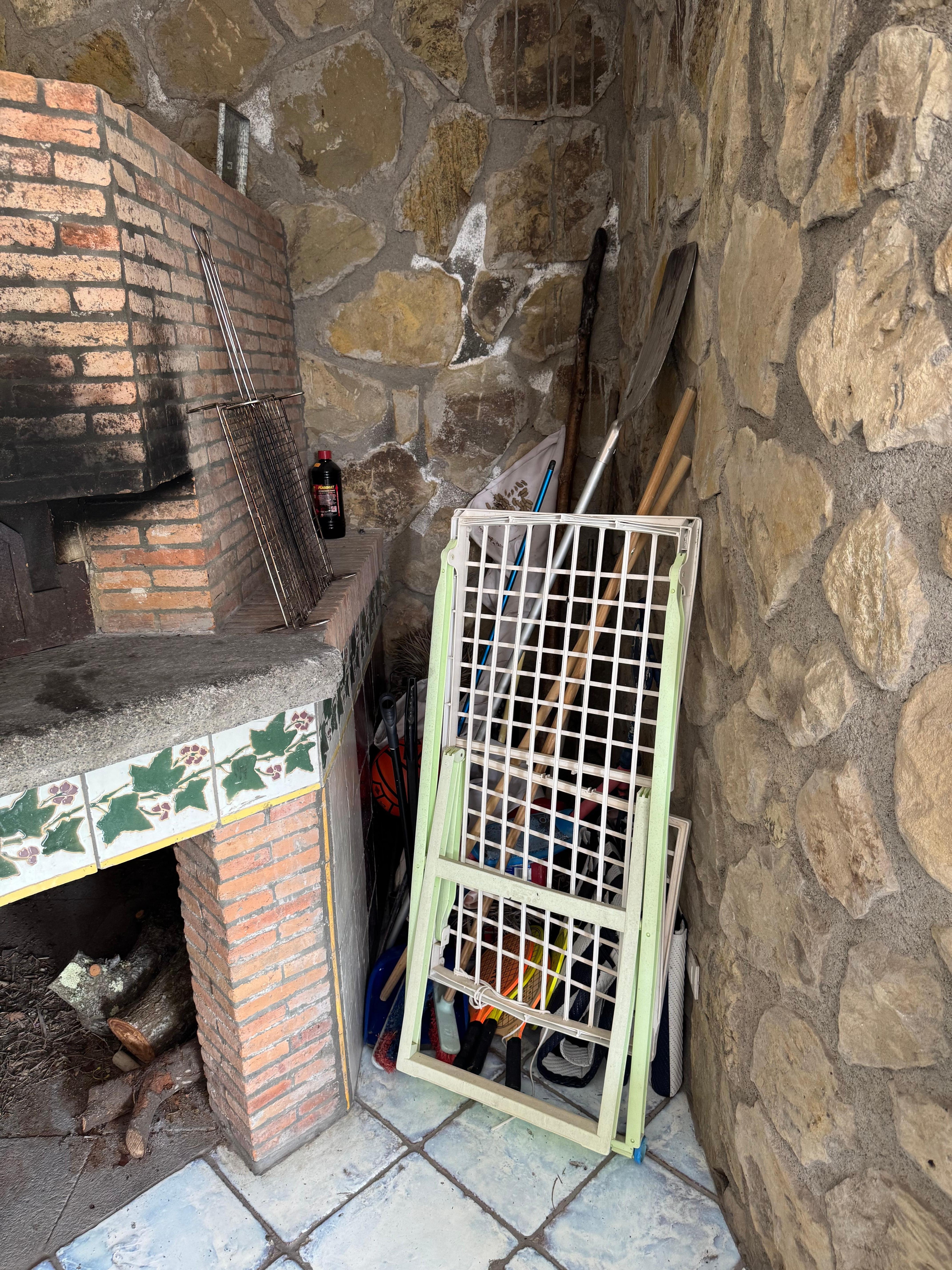 More trash and discarded furniture and supplies