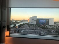 Ferré Park and Biscayne Bay from room on 8th floor