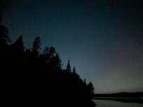 Night view over lake