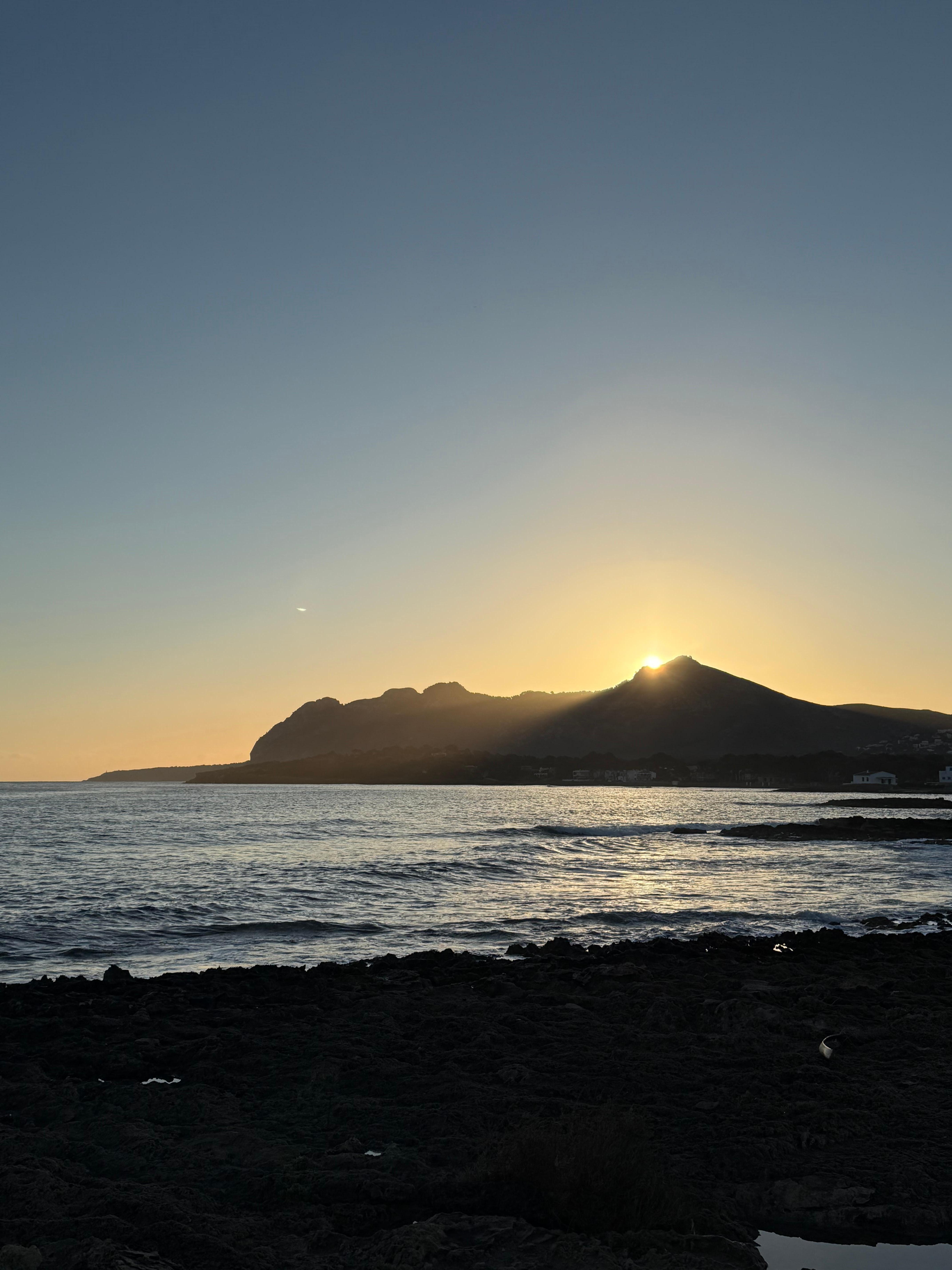 Sunrise from the front of the house 