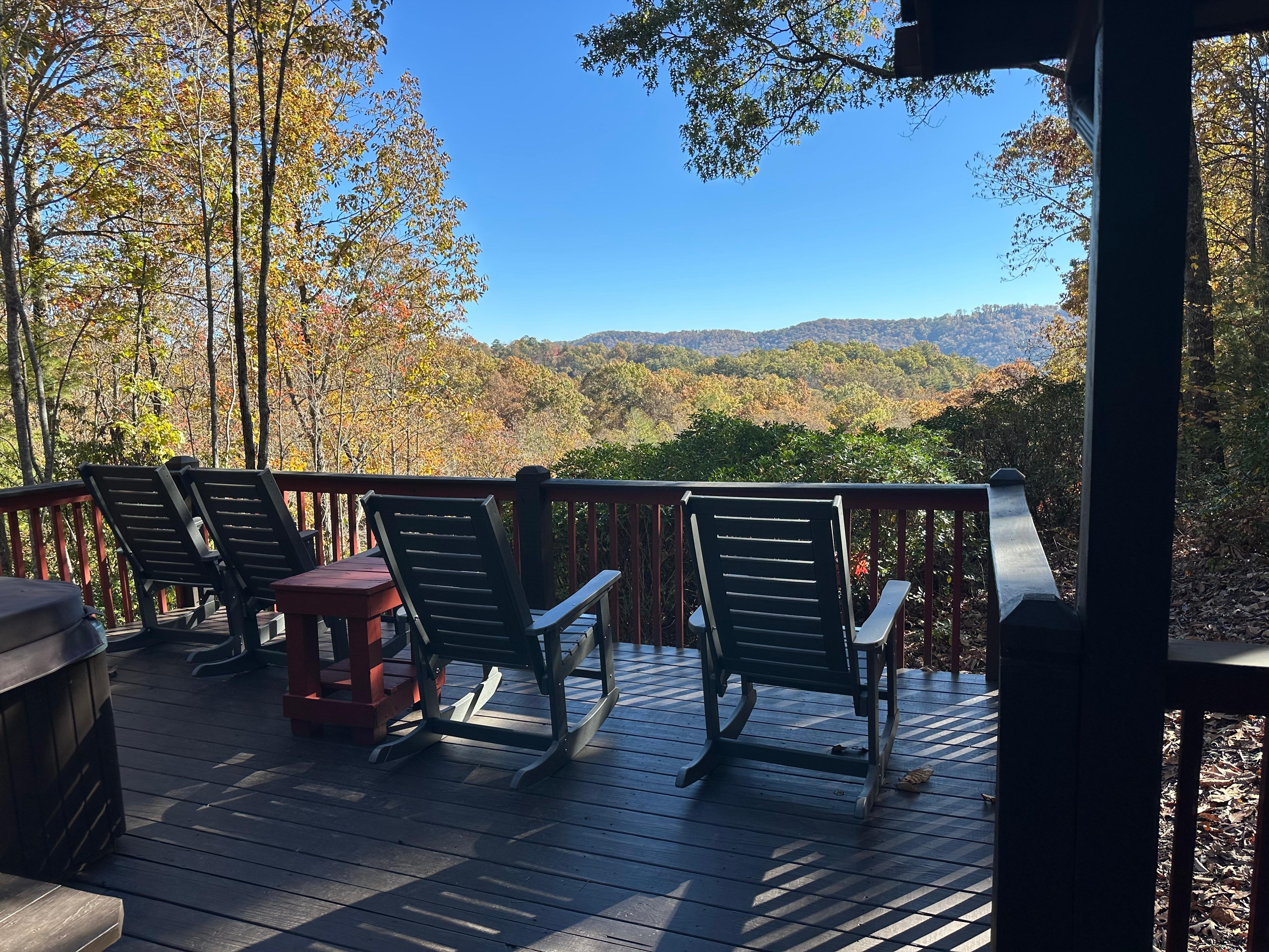 Loved the rockers and the view!