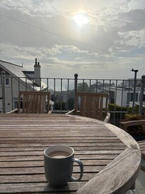 Morning coffee on the terrace