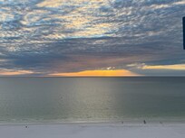 Sunset view from balcony
