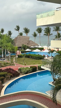 Pool area, view from our room