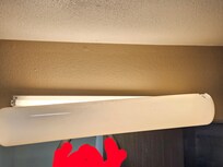 Broken bathroom light