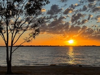 Sunset, taken from across the road from the cottage
