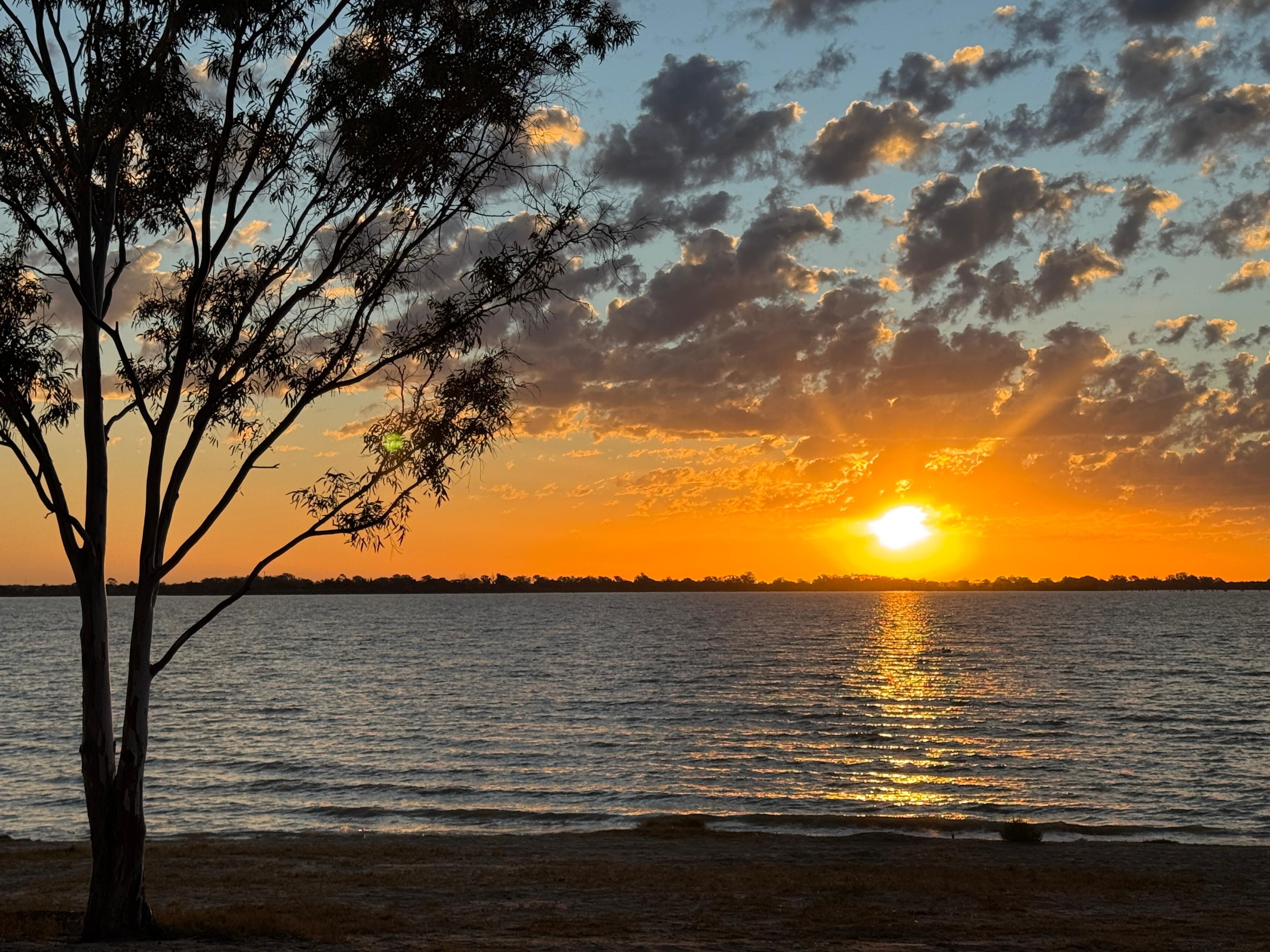 Sunset, taken from across the road from the cottage