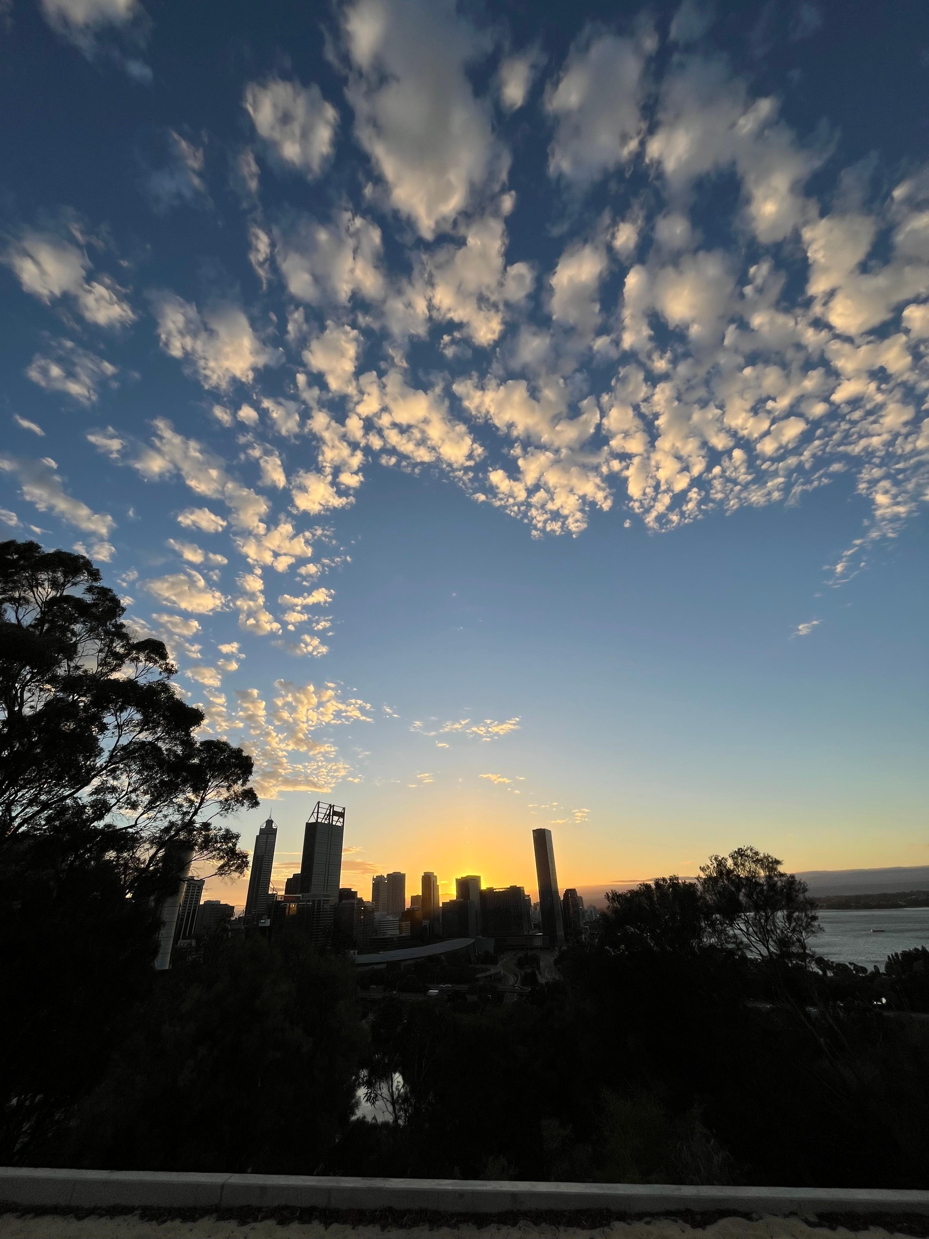 Sunrise, photo taken in Kings Park