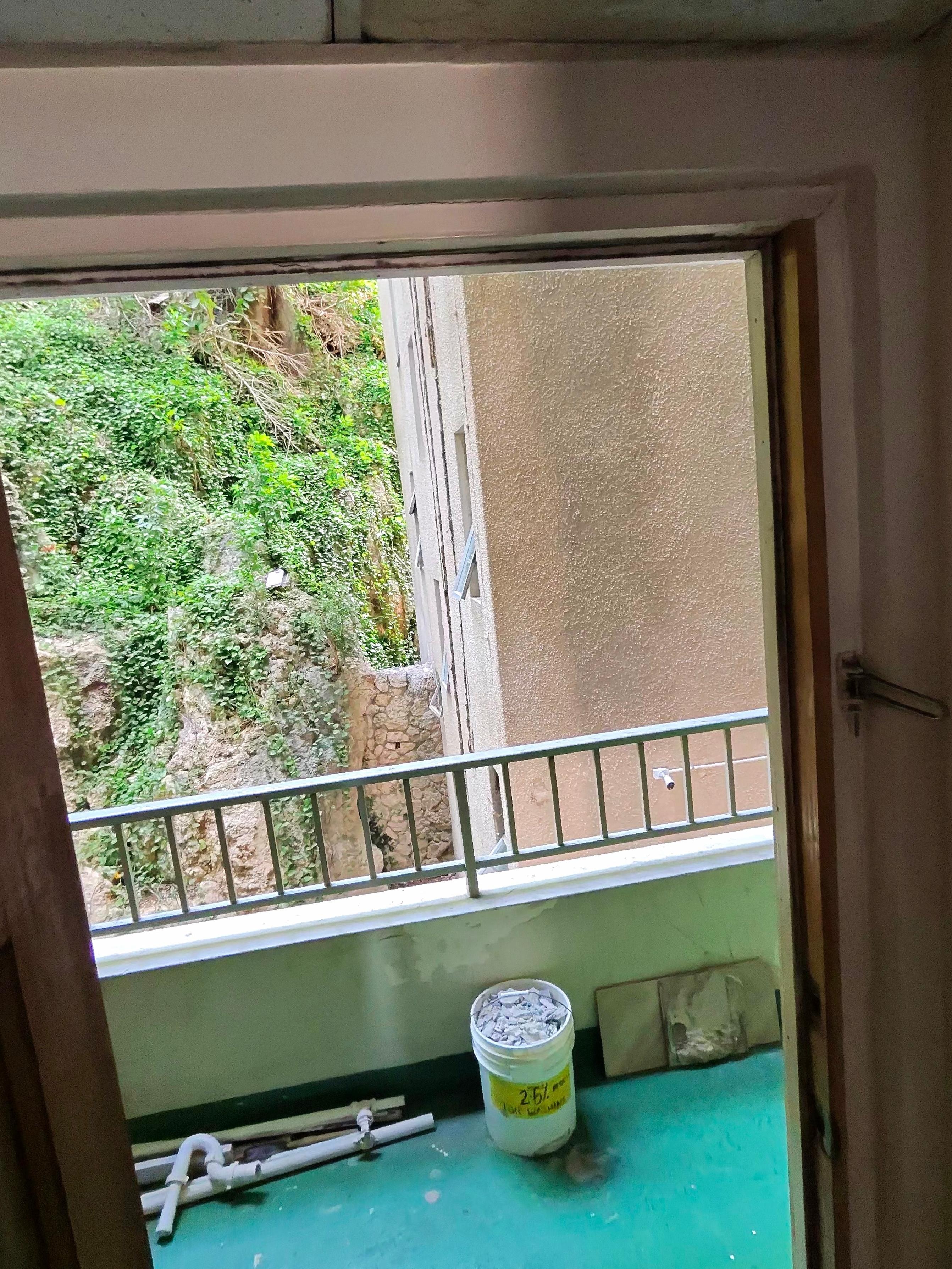 View out the front door