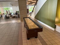 Shuffleboard near pool
