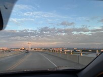 Arriving on the island.