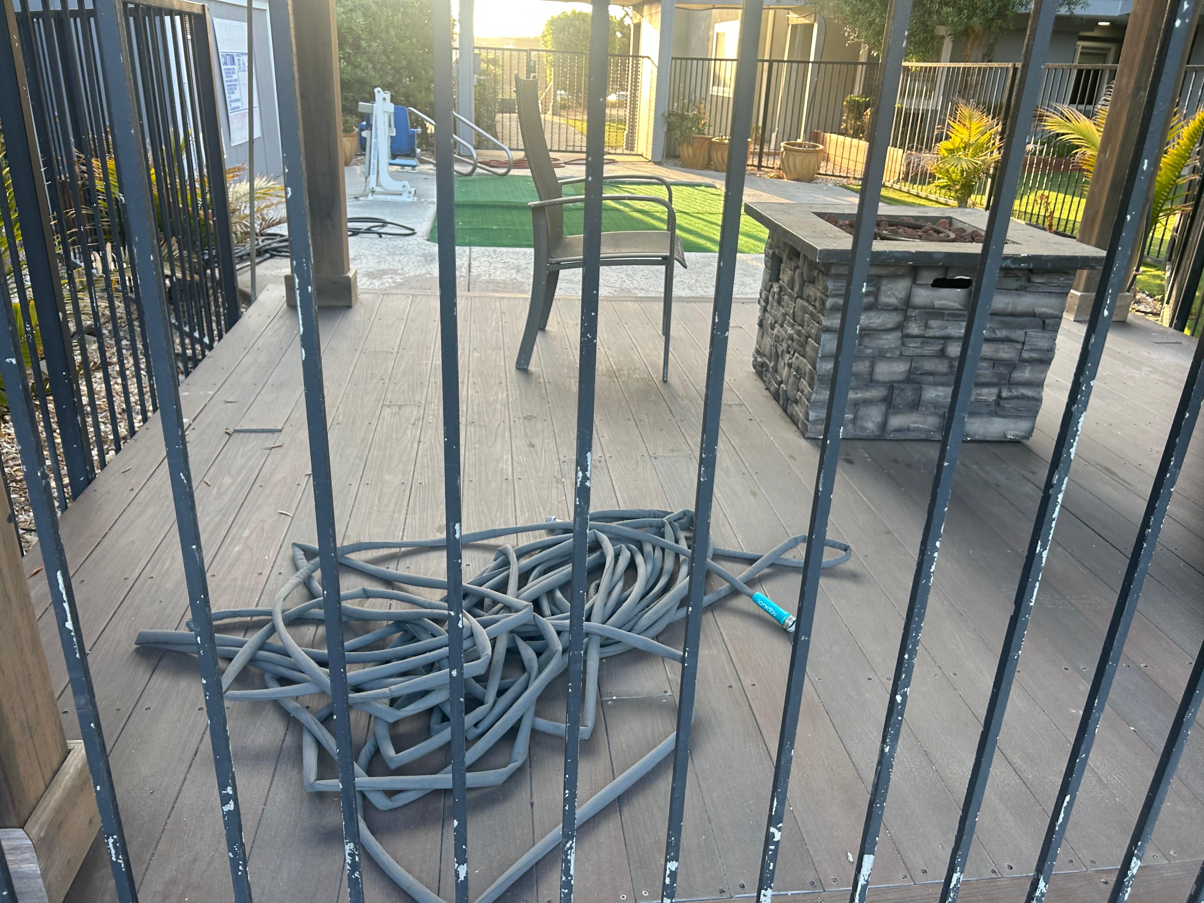 Denied access to firepit