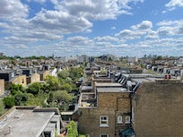 The view from the upstairs living area.