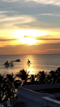 部屋のバルコニーからの景色