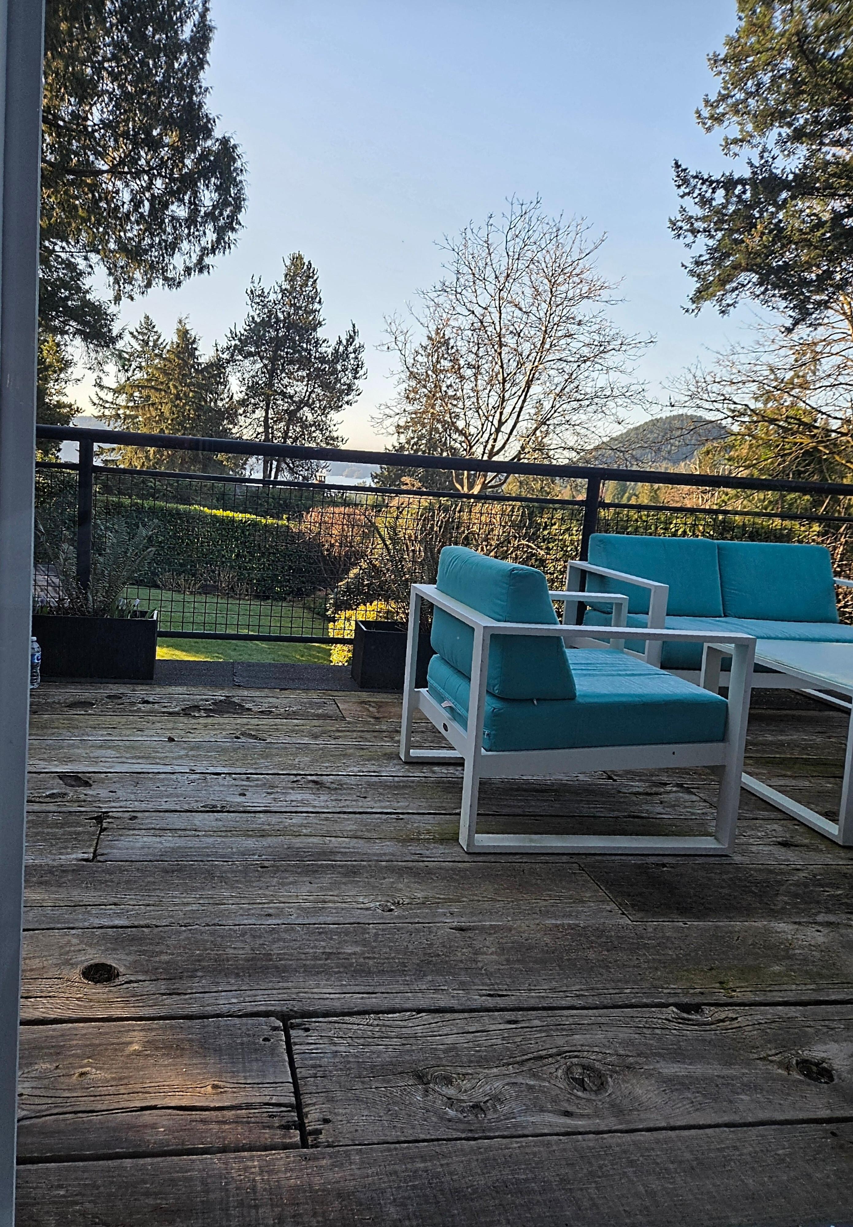 This deck gets so sunny